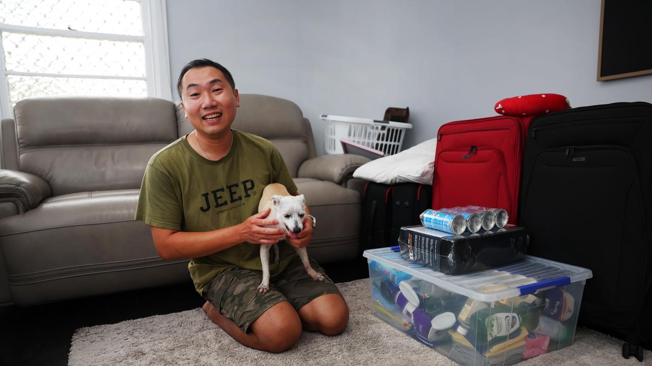 Henry Loung at his Spring Street home in Lismore, which flooded in 2022, pays almost $700 a month to insure his home, compared to $150 a month before the floods. Picture: Rohan Kelly