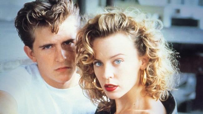 Kylie Minogue's 1980s movie debut was in The Delinquents, set in Bundaberg, which co-starred Charlie Schlatter. Picture: Supplied