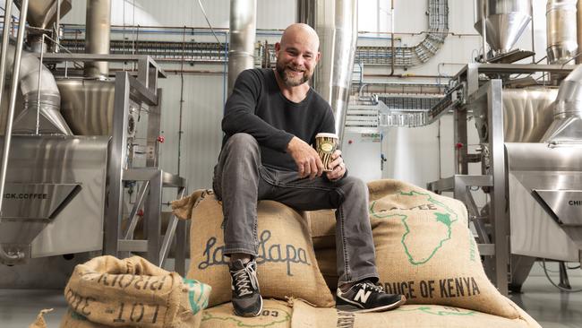 Zaraffa's coffee chain founder Kenton Campbell. Pic Mark Cranitch.