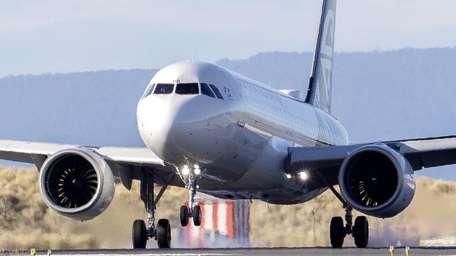 Direct flight from New Zealand to Hobart. Picture: Chris Kidd