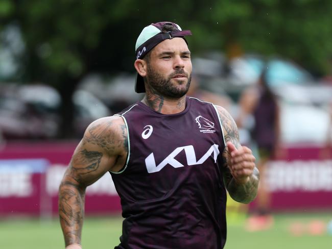 Adam Reynolds, Brisbane Broncos training, Red Hill. Picture: Liam Kidston