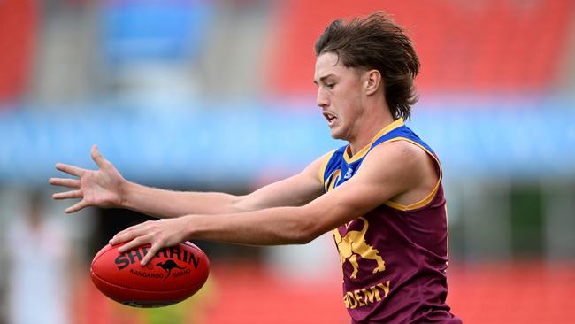 Magpies Harrison Bridge playing in the AFL National Development Championships. (Photo by Matt Roberts/AFL Photos/via Getty Images)