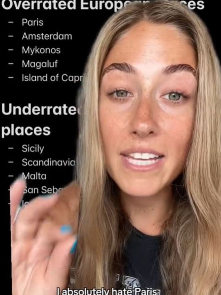 The Aussie influencer has revealed the cities around the world she'd never return to.