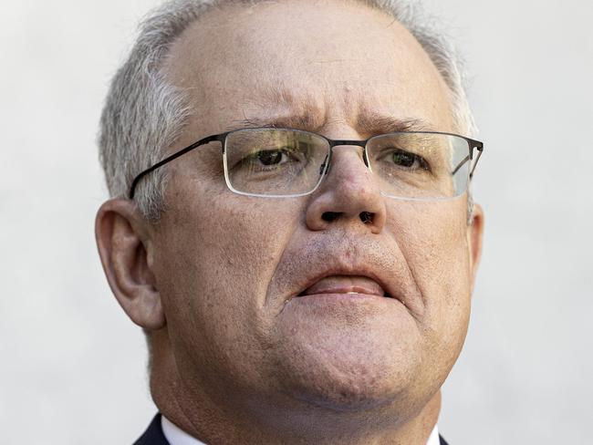 CANBERRA, AUSTRALIA-NCA NewsWire Photos 29 September 2020: Prime Minister Scott Morrison and Treasurer Josh Frydenberg during a press conference at Parliament House in CanberraPicture: NCA NewsWire / Gary Ramage