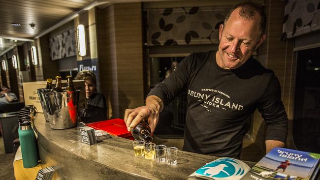 Dave Gunton at Hotel Bruny, which has become a safe haven for travellers needing to isolate after visiting mainland Covid-19 hot spots. Source: SUPPLIED.