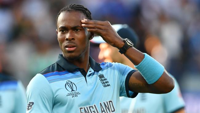 Jofra Archer is a time traveller. Picture: AFP