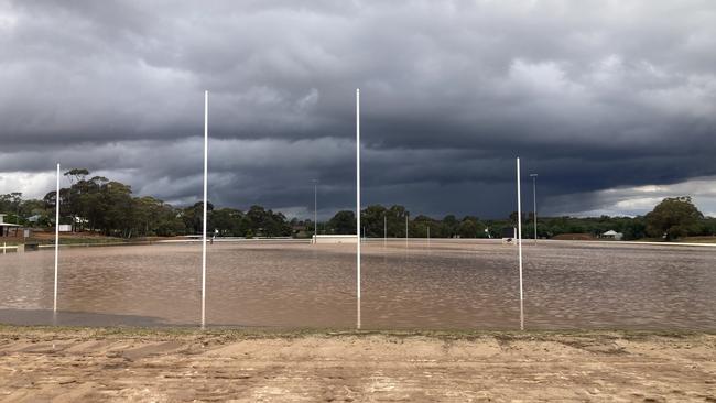 Homes and businesses in Wedderburn were ­severely damaged by flood ­waters and storms. Picture: Angus McIntyre