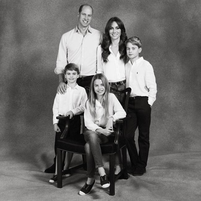 This year’s Chrissy card portrait. Picture: Josh Shinner/Kensington Palace via Getty Images