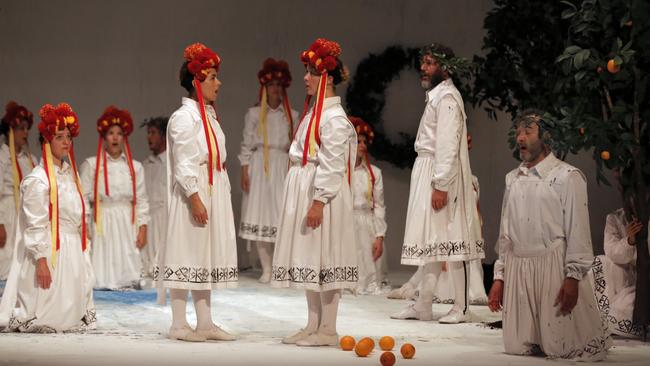 A scene from Romeo Castellucci’s staging of Mozart’s Requiem. Picture: Pascal Victor/ArtComPress