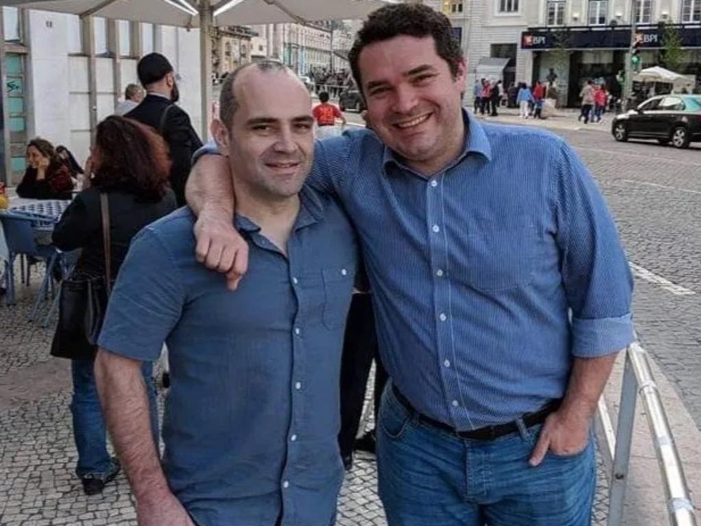 Francis, right, believes his brother Shaul, left, and their parents caught Covid-19 after his Dad had a hospital stay for kidney stones. Picture: Media Wales/Australscope