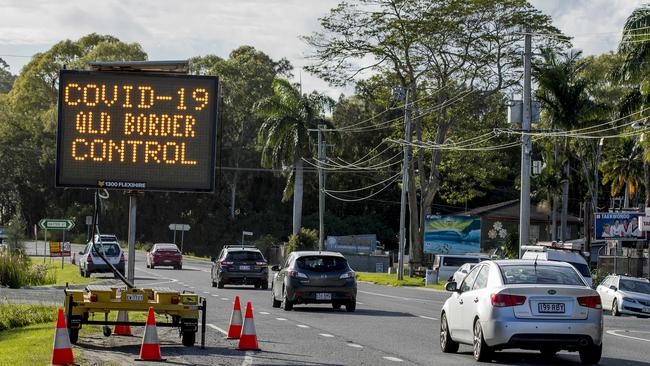 The Gold Coast resident said he’s questioning why there are border restrictions if he can come and go without being fined. Picture: Jerad Williams