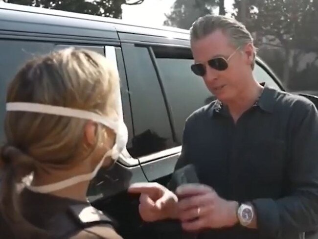 Los Angeles mother Rachel Dervish confronted California Gov. Gavin Newsom and demanding to know what he was doing about the wildfires. Governor claimed he was calling President Biden for federal support, but couldn’t get reception. Source: Sky News