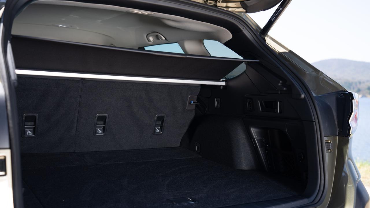 Boot space in the Subaru Outback Sport XT.