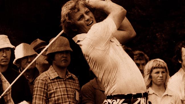 Jack Newton pushed Seve Ballesteros hard during the 1980 Masters.