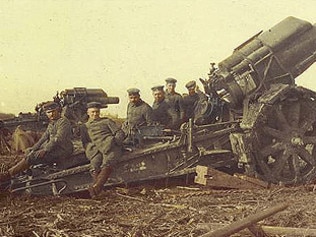 Big threat ... a German howitzer in France.