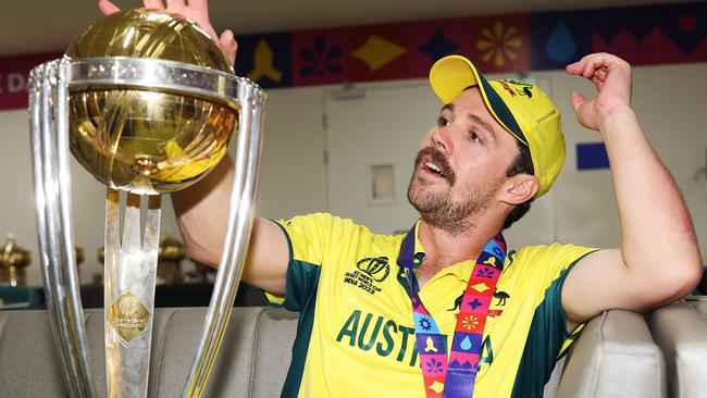 Travis Head following the ICC Men’s Cricket World Cup India. Picture: Matthew Lewis