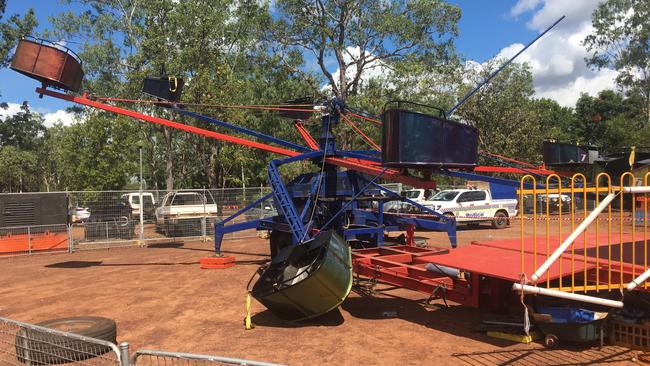 The broken arm on the Octopus at the 2019 Fred's Pass Rural Show. Picture: Steve Vivian