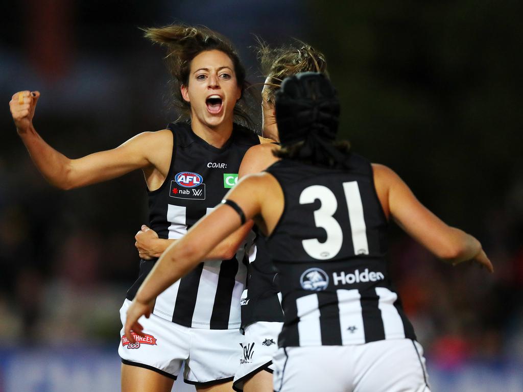 Chiocci in action in the AFLW’s first season. Pic: Michael Klein