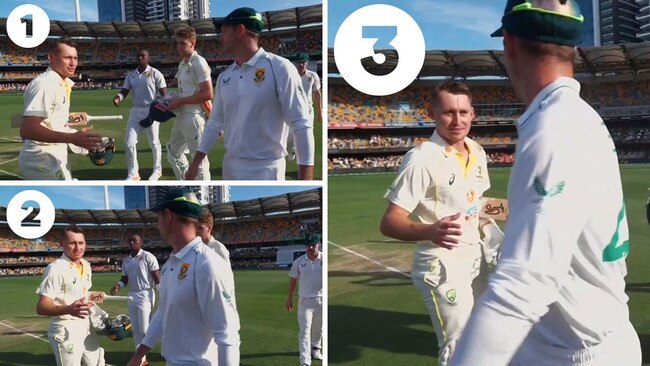 Was Marnus Labuschagne brushed by Sarel Erwee or was it something less sinister?