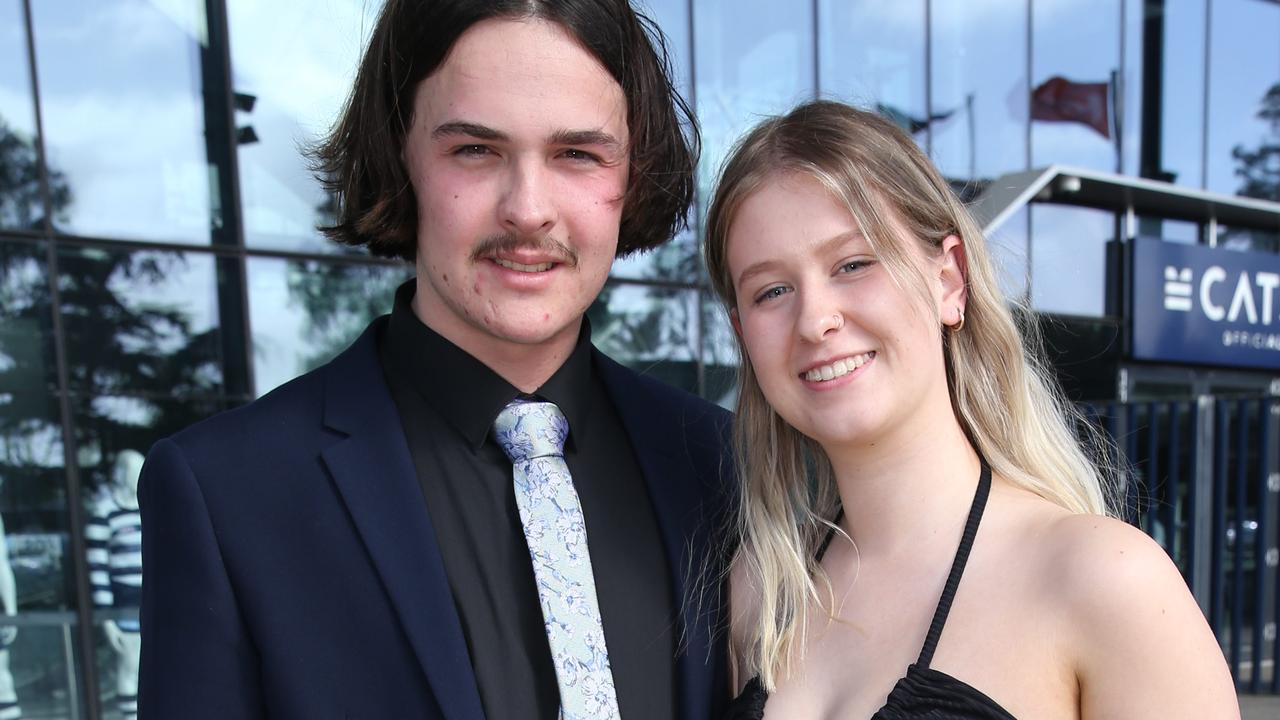 St Joseph College 2021 graduation ceremony.  Jared Schultz and Ellie Van Zyl. Picture: Mike Dugdale