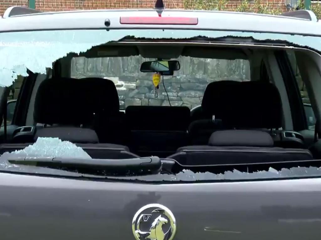 The English cricketer's six caused some serious damage to his car.