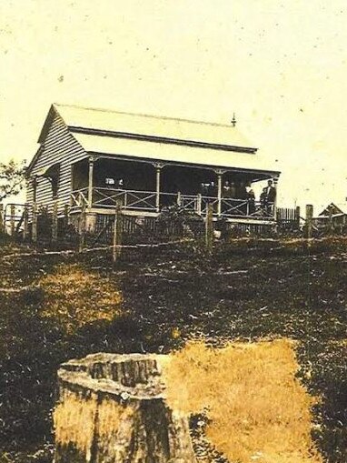 Circa 1915: The original Foxwell residence located on the school site.