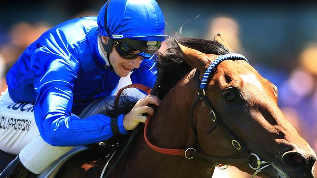 Sam Clipperton pilots Hauraki to victory for Godolphin. Picture: Mark Evans