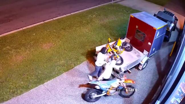 Angle grinder used to steal three motorbikes on the Gold Coast