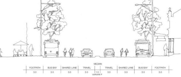 The Paddington Society’s counter-proposal for Oxford St East Cycleway.