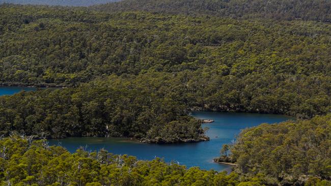 FRAGILE: Lake Malbena looking towards Halls Island. Picture: LYNDSEY EVANS