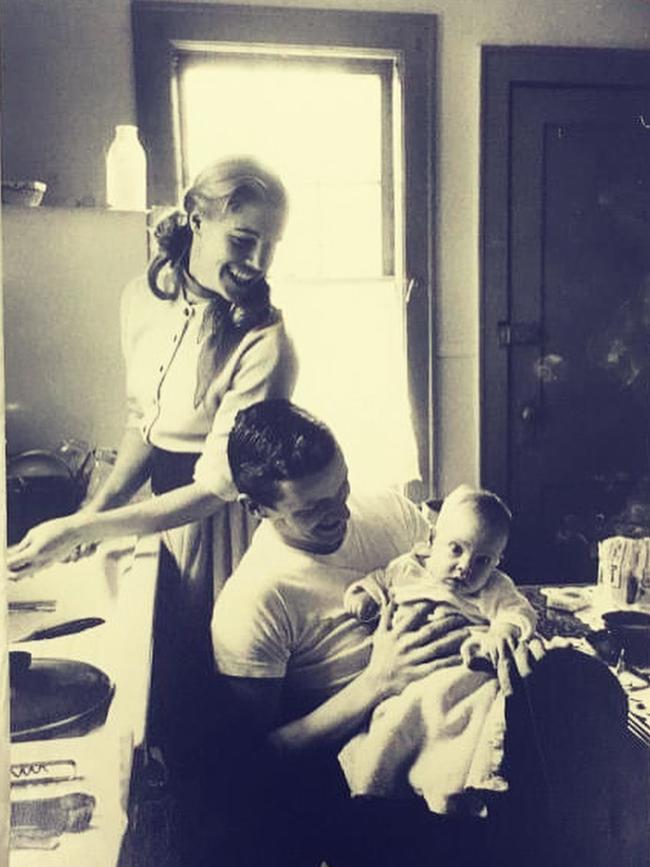And this photo of her as a young mother.