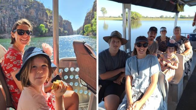 Victoria teachers Bec and Flynn Hyslop and their family entered the Million Dollar Road Trip during a trip through the Northern Territory in August.