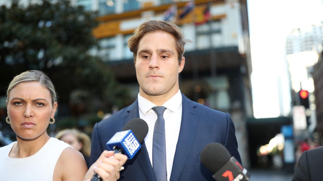 Jack de Belin leaving the Downing Centre in Sydney. Picture: NCA NewsWire / Christian Gilles