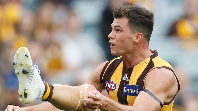 Jaeger O'Meara is kicking on at Hawthorn. Picture: Michael Klein