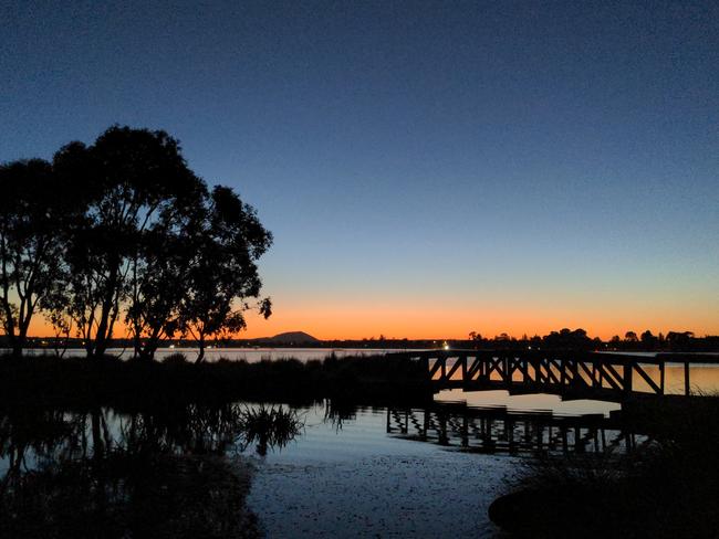 Lake Wendouree at sunset. Photo: Timothy Cox