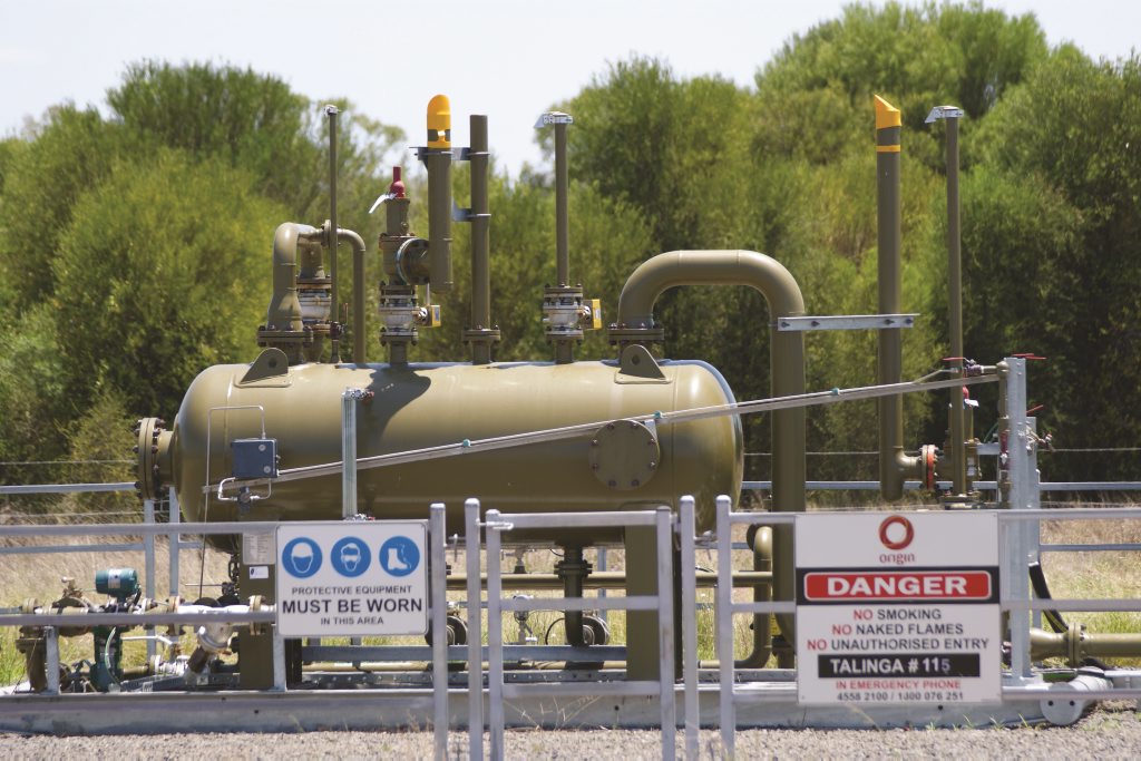 Coal seam gas wellhead Photo Jim Campbell / Chinchilla News. Picture: Jim Campbell