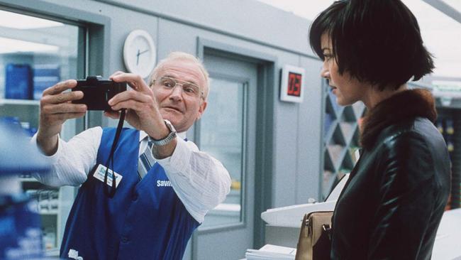 Robin Williams and Connie Nielsen in One Hour Photo. Picture: AP