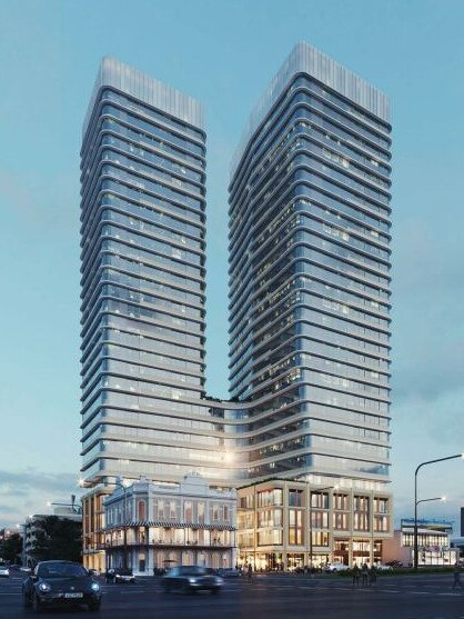 Plans for twin tower apartments at the Newmarket Hotel site have been scrapped. Picture: Cox Architects