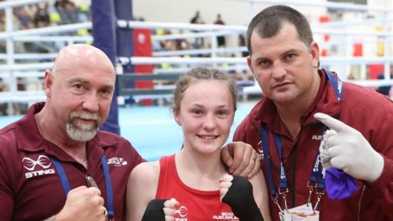 A young Ciara (middle) with her father Craig (right).