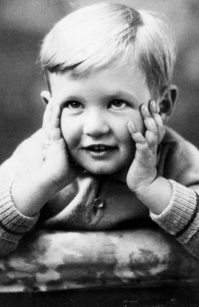 Bob Hawke as a boy at four years of age.