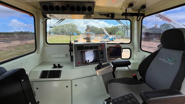 An inside view of Wilmar Sugar and Renewables’ new $2 million locomotive Alma, which has been delivered to Inkerman Mill in the Burdekin. Picture: Supplied