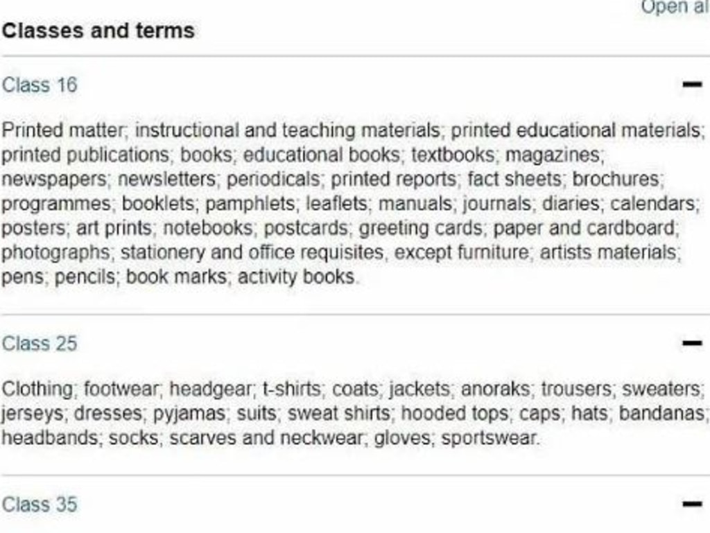 The Intellectual Property Office has published details of items covered by the Sussex Royal trademark as Prince Harry and Meghan Markle trademark over 100 items. Picture: Supplied