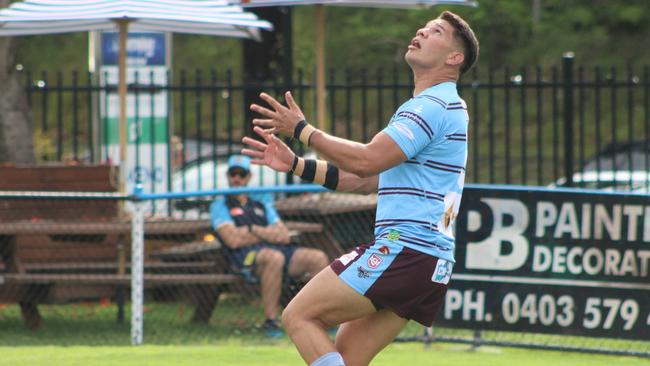 Centre Larson Dale-Doyle in action on debut for the CQ Capras.
