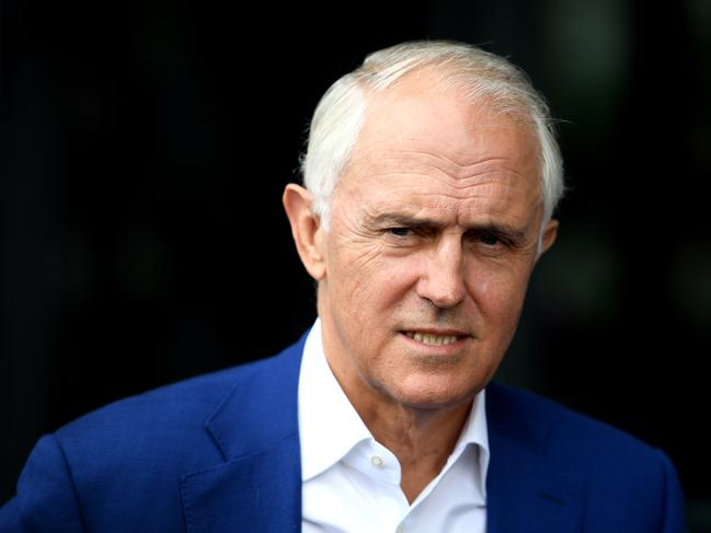 Former prime minister Malcolm Turnbull speaks to media after delivering an address at the NSW Smart Energy Summit in Sydney, Tuesday, December 4, 2018. (AAP Image/Dan Himbrechts) NO ARCHIVING