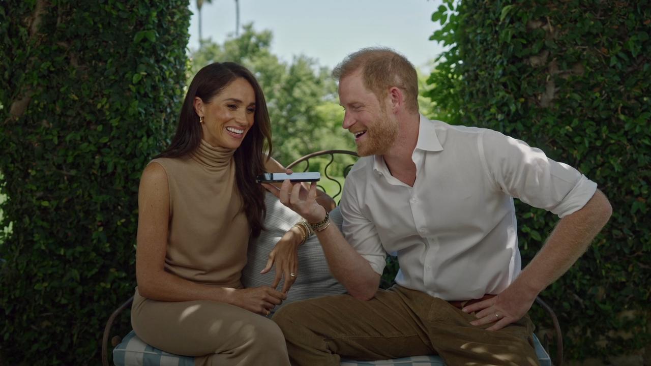 Meghan and Harry made a surprise appearance in a video for the Responsible Technology Youth Power Fund Announcement this week. Picture: Supplied