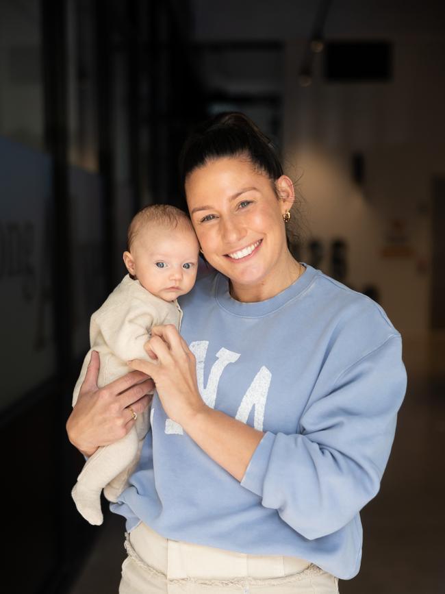 Madi Browne with son Judd in May this year. Photo: Ginger + Mint