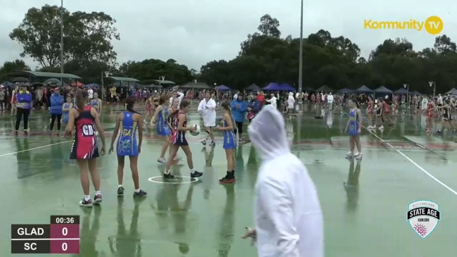 Replay: Netball Queensland State Age Titles - Gladstone v South Coast Pink (U12)