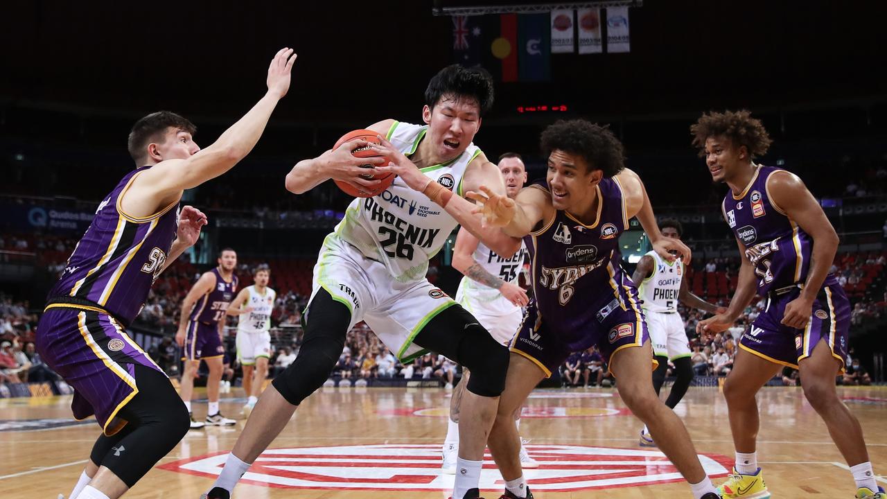 216cm Zhou Qi has made an instant impact at the Phoenix. Picture: Matt King/Getty Images