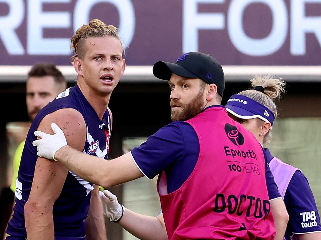 Nat Fyfe of the Dockers.