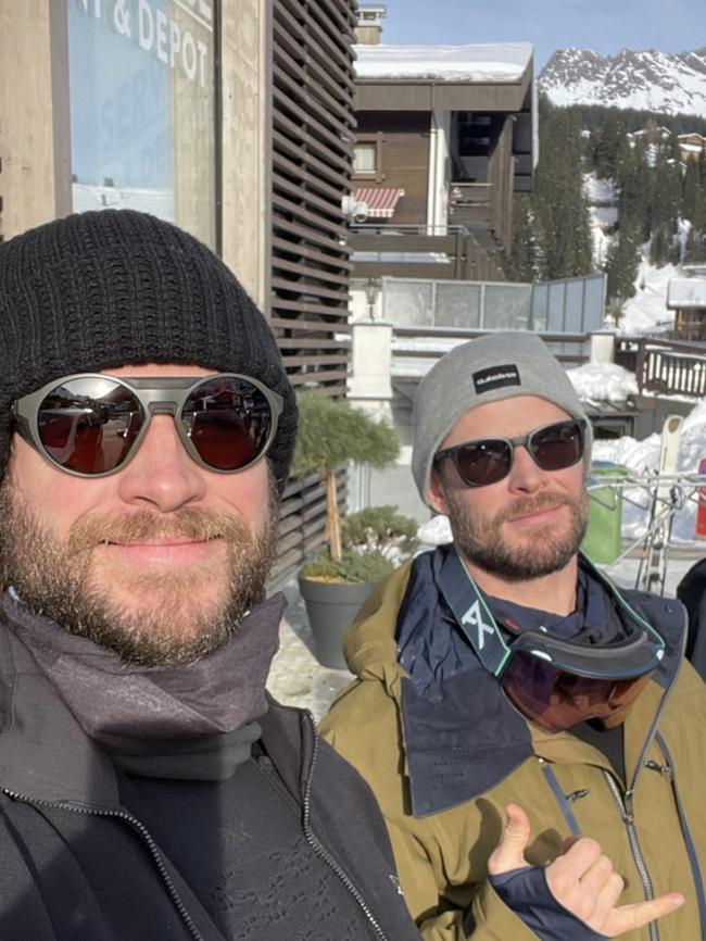 The Hemsworths in Austria. Picture: Instagram